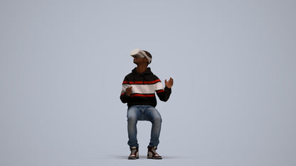 realistic 3D people boy casual kids, render-ready for V-Ray and Corona, FBX OBJ, standing pose render