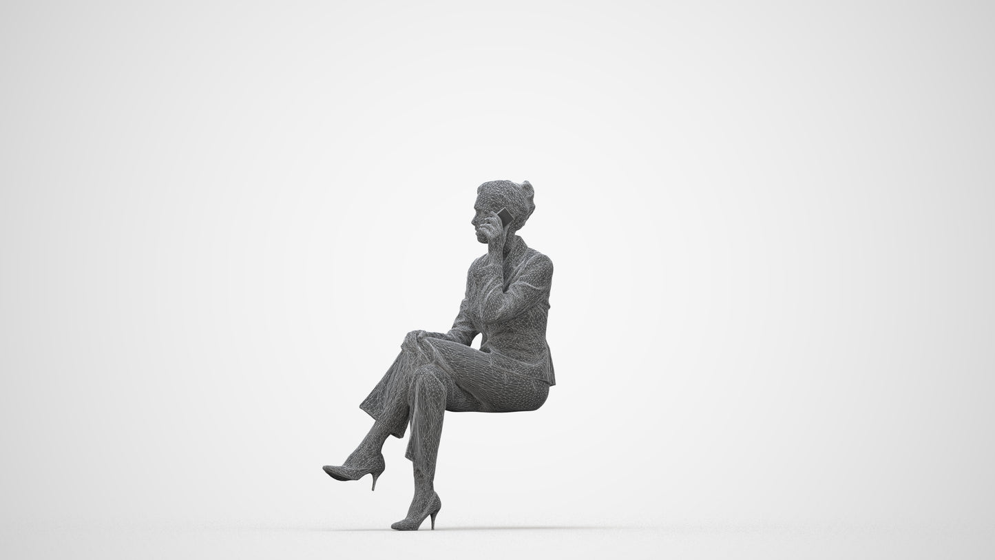 realistic 3D human man casual mix, archviz people FBX OBJ for Blender, wireframe back view