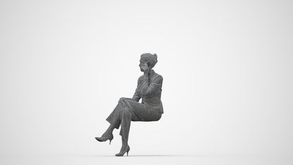 realistic 3D human man casual mix, archviz people FBX OBJ for Blender, wireframe back view