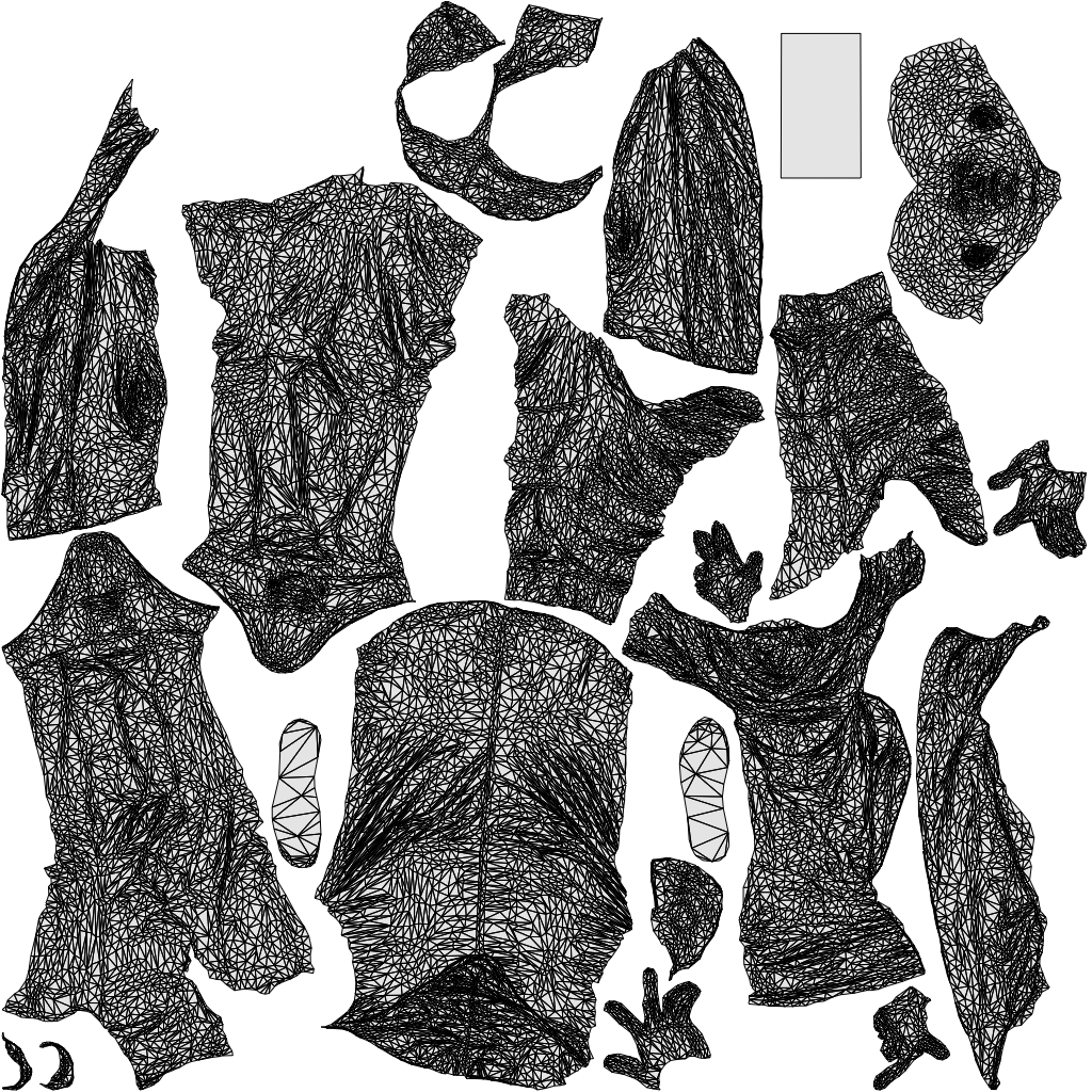 realistic 3D human man casual standing, archviz people FBX OBJ for Blender, wireframe top-down view
