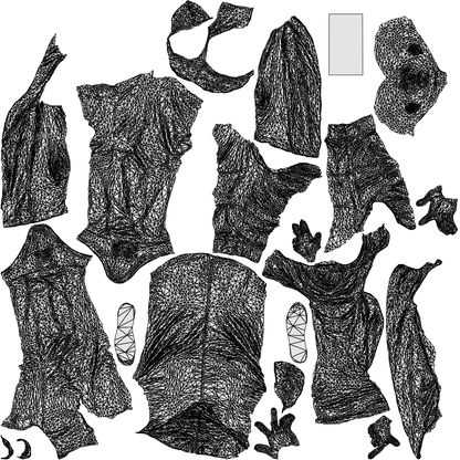 realistic 3D human man casual standing, archviz people FBX OBJ for Blender, wireframe top-down view