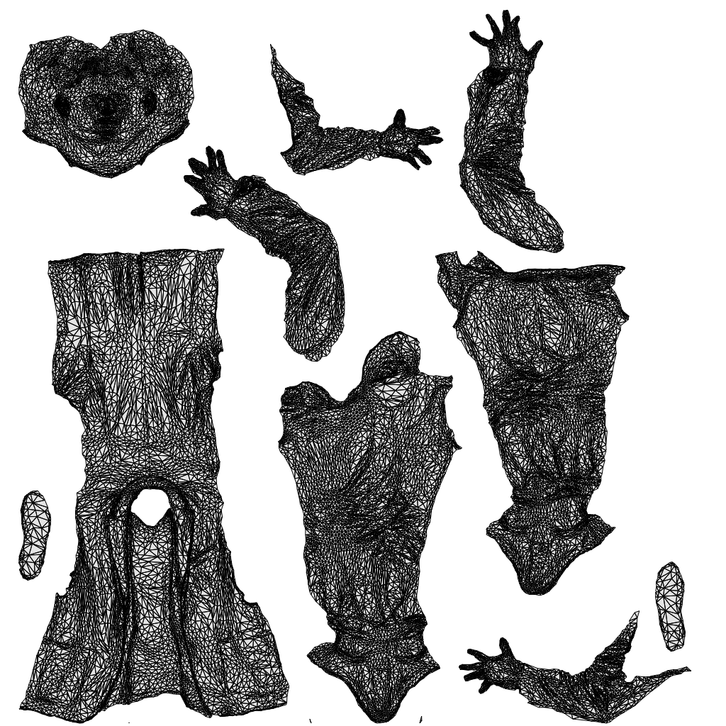 realistic 3D people man business, render-ready for V-Ray and Corona, FBX OBJ, wireframe top-down view