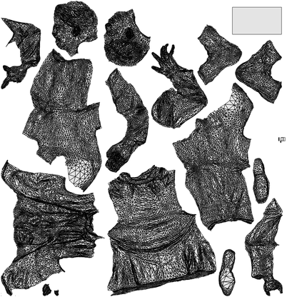 realistic 3D human man business, archviz people FBX OBJ for Blender, wireframe top-down view