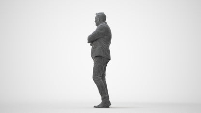 photogrammetry 3D man business, realistic human model archviz FBX, square thumbnail