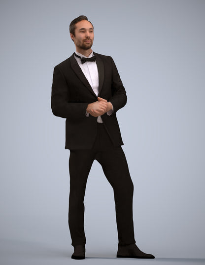 realistic 3D people man formal formalaffairs, render-ready for V-Ray and Corona, FBX OBJ