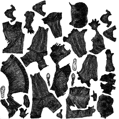 scanned 3D woman casual couple, photogrammetry people for Enscape and V-Ray, wireframe top-down view