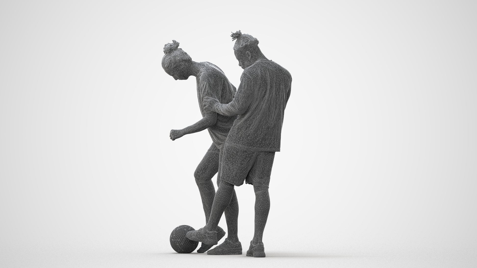 scanned 3D woman sport, photogrammetry people for Enscape and V-Ray, square thumbnail
