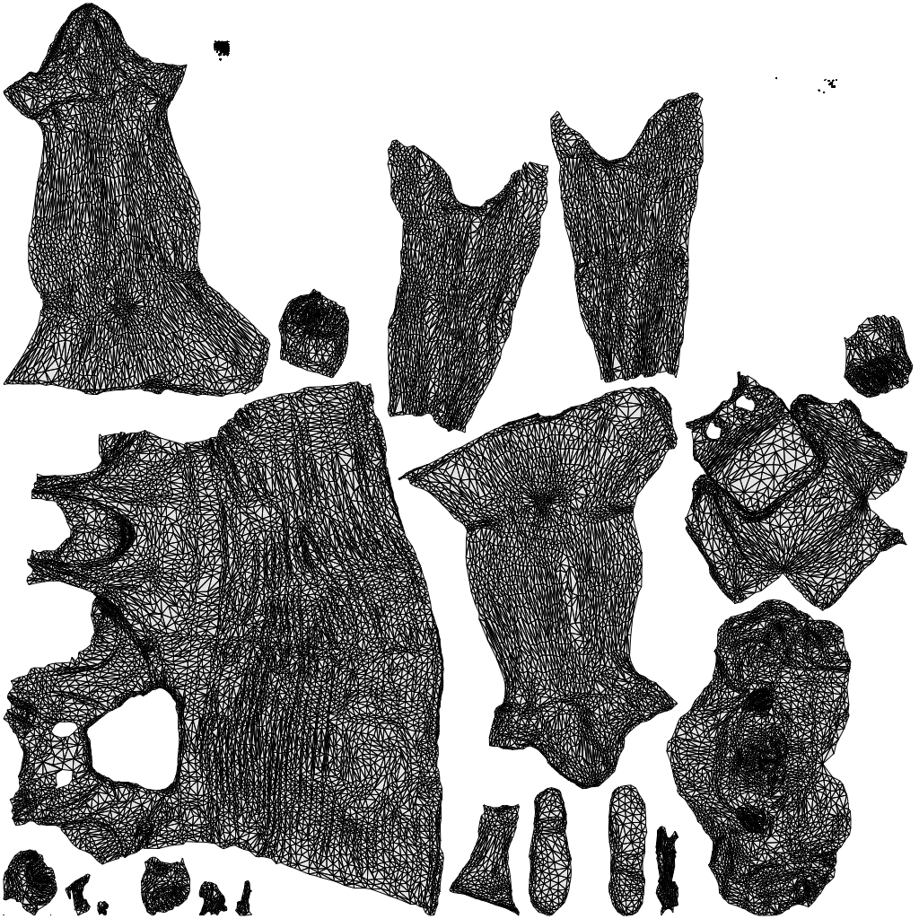 3D scanned girl cycling casual, photorealistic archviz people for Enscape and SketchUp, wireframe top-down view