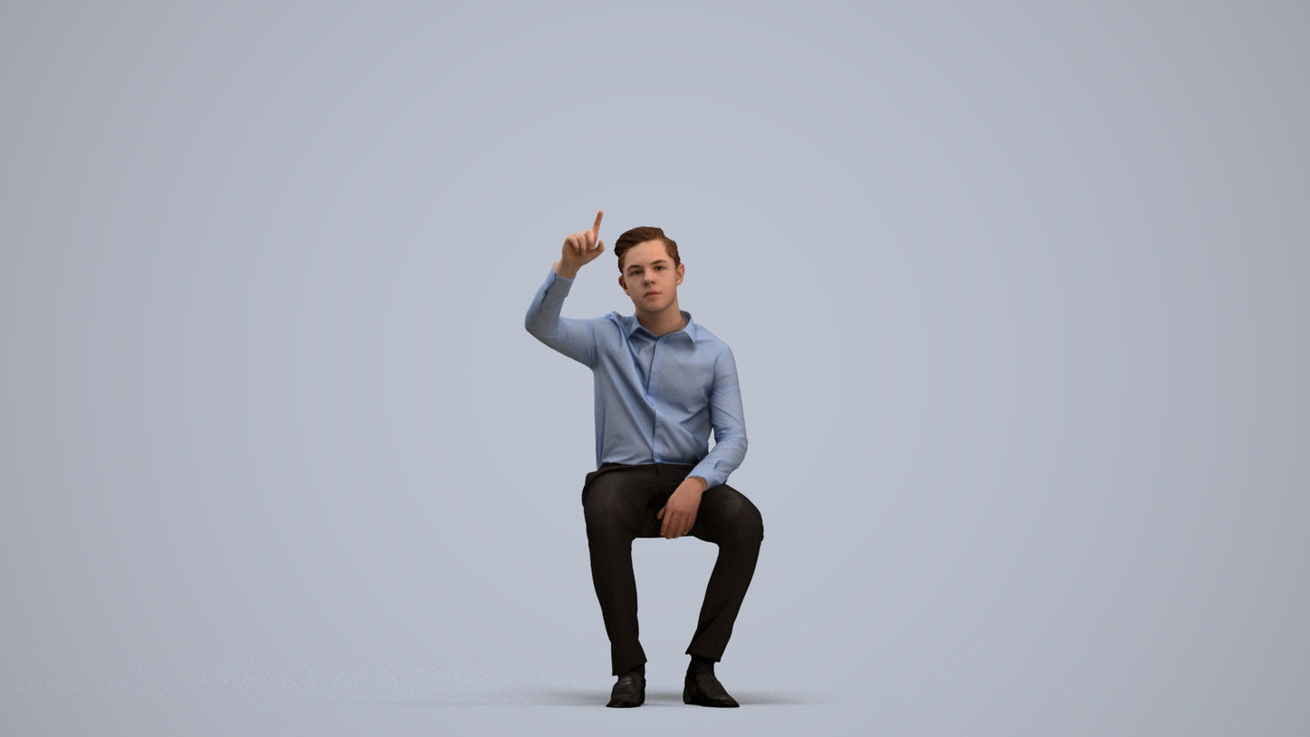 3D scanned boy kids, photorealistic archviz people for Enscape and SketchUp, standing pose render