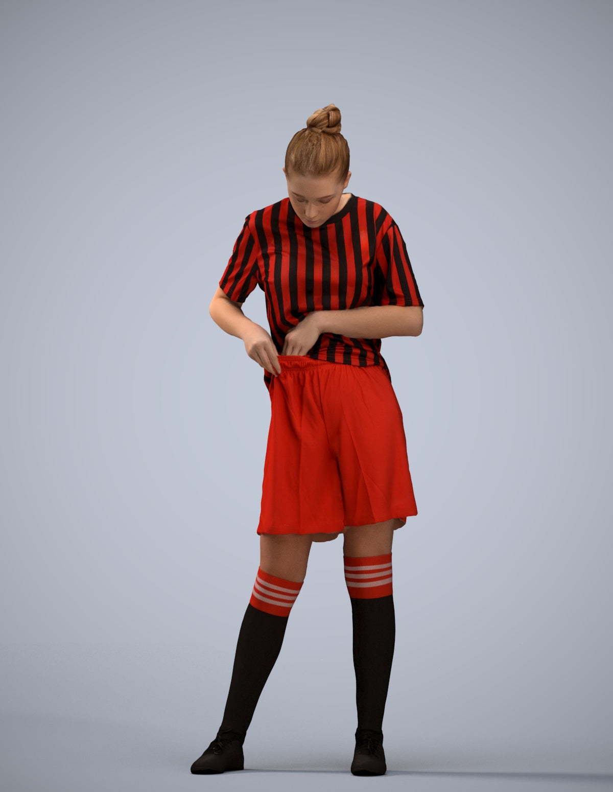 realistic 3D people girl sport, render-ready for V-Ray and Corona, FBX OBJ