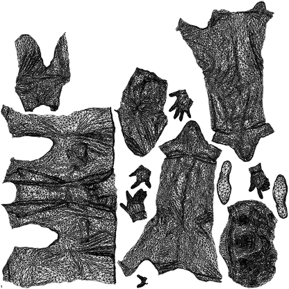 realistic 3D man business, scanned archviz people for Blender and 3ds Max, wireframe top-down view