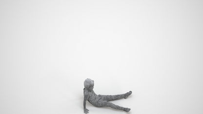 realistic 3D people boy casual kids, render-ready for V-Ray and Corona, FBX OBJ, wireframe three-quarter view