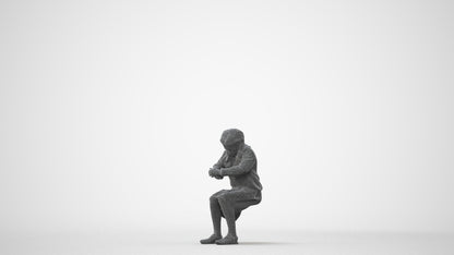 realistic 3D woman kids, scanned archviz people for Blender and 3ds Max, square thumbnail