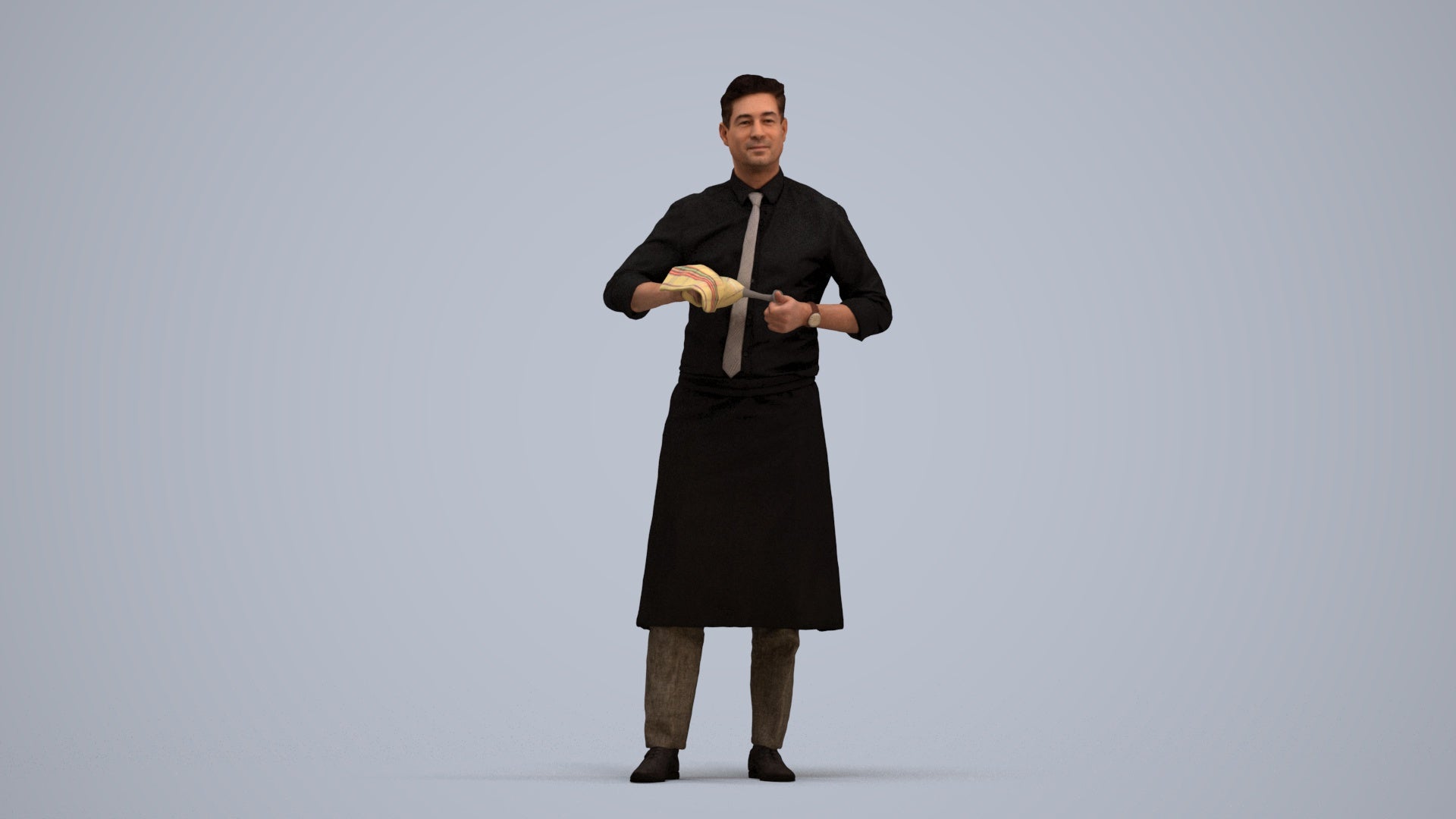 photogrammetry 3D man standing, realistic human model archviz FBX, standing pose render