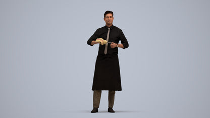 photogrammetry 3D man standing, realistic human model archviz FBX, standing pose render