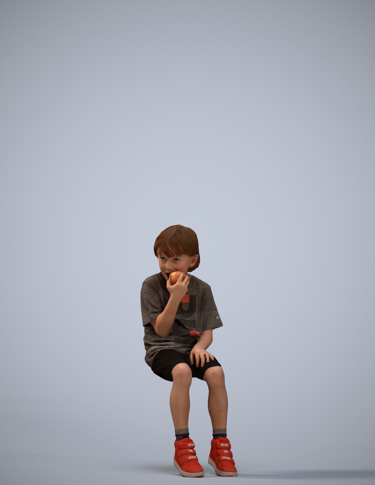 photogrammetry 3D boy casual kids, realistic human model archviz FBX