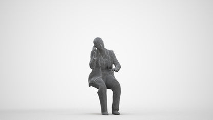 scanned 3D woman business, photogrammetry people for Enscape and V-Ray, three-quarter front view render
