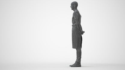 realistic 3D man hospitality, scanned archviz people for Blender and 3ds Max, square thumbnail