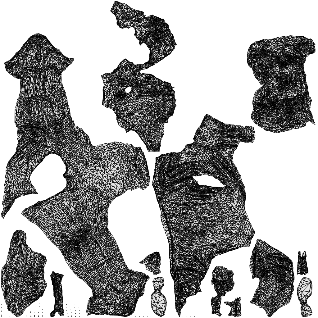 photogrammetry 3D woman casual sitting, realistic human model archviz FBX, wireframe top-down view