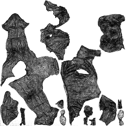 photogrammetry 3D woman casual sitting, realistic human model archviz FBX, wireframe top-down view
