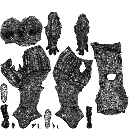 scanned 3D girl casual kids, photogrammetry people for Enscape and V-Ray, wireframe top-down view
