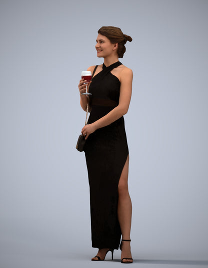 photogrammetry 3D woman formal formalaffairs, realistic human model archviz FBX