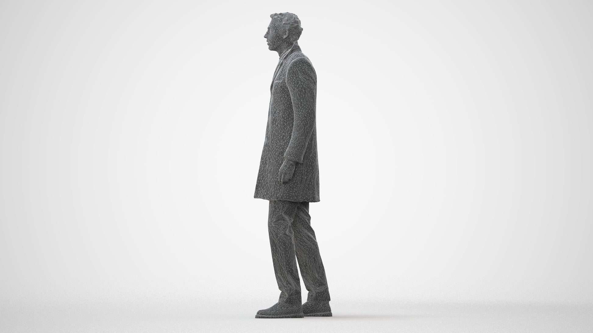 3D scanned man business, photorealistic archviz people for Enscape and SketchUp, square thumbnail