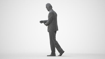 photogrammetry 3D man business, realistic human model archviz FBX, square thumbnail