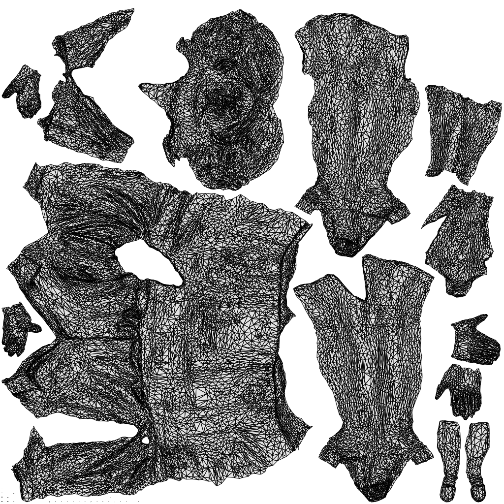 realistic 3D people woman casual standing, render-ready for V-Ray and Corona, FBX OBJ, wireframe top-down view