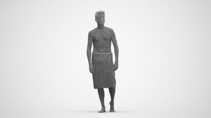 photogrammetry 3D man sport, realistic human model archviz FBX, three-quarter front view render