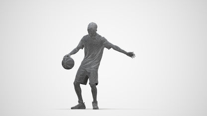 3D people model boy sport, scanned human for 3ds Max rendering, wireframe back view