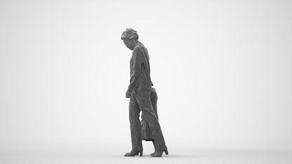 realistic 3D girl casual kids, scanned archviz people for Blender and 3ds Max, square thumbnail