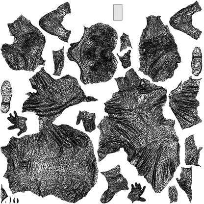 realistic 3D people man casual sitting, render-ready for V-Ray and Corona, FBX OBJ, wireframe top-down view