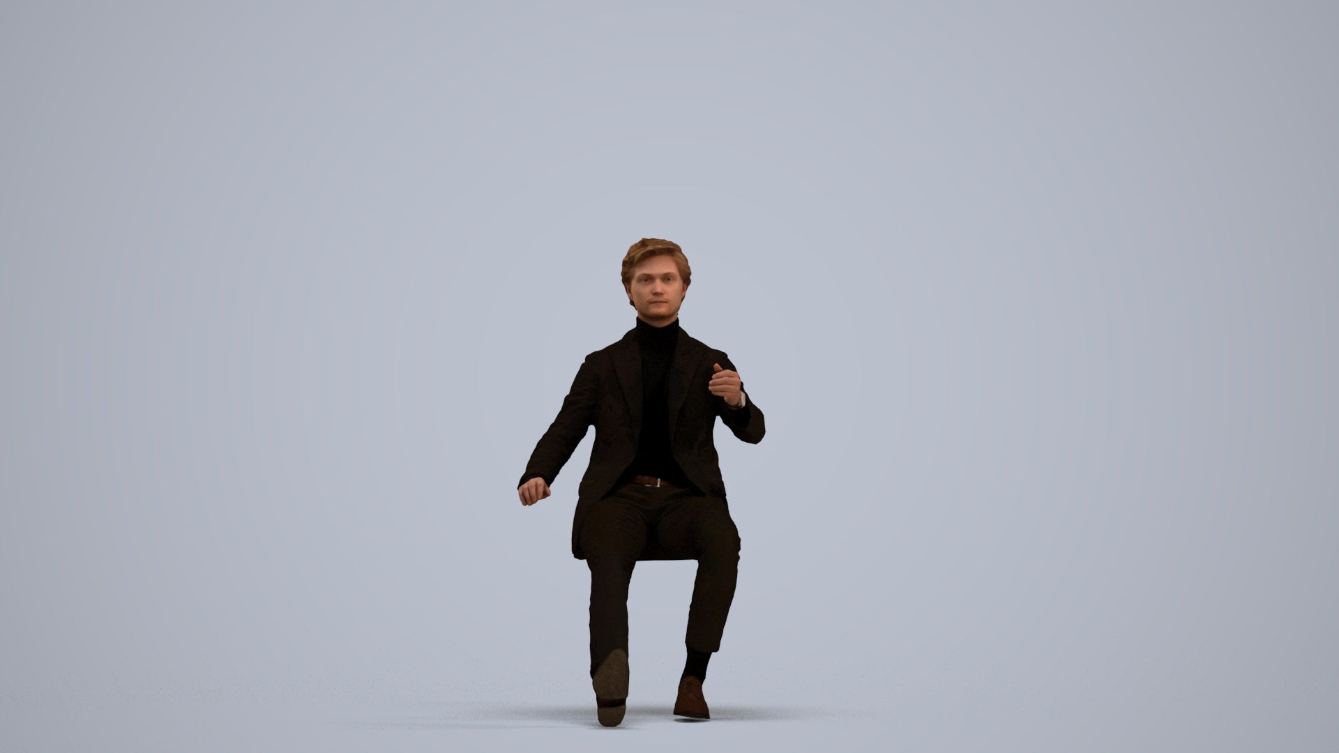 realistic 3D people man business driving, render-ready for V-Ray and Corona, FBX OBJ, standing pose render