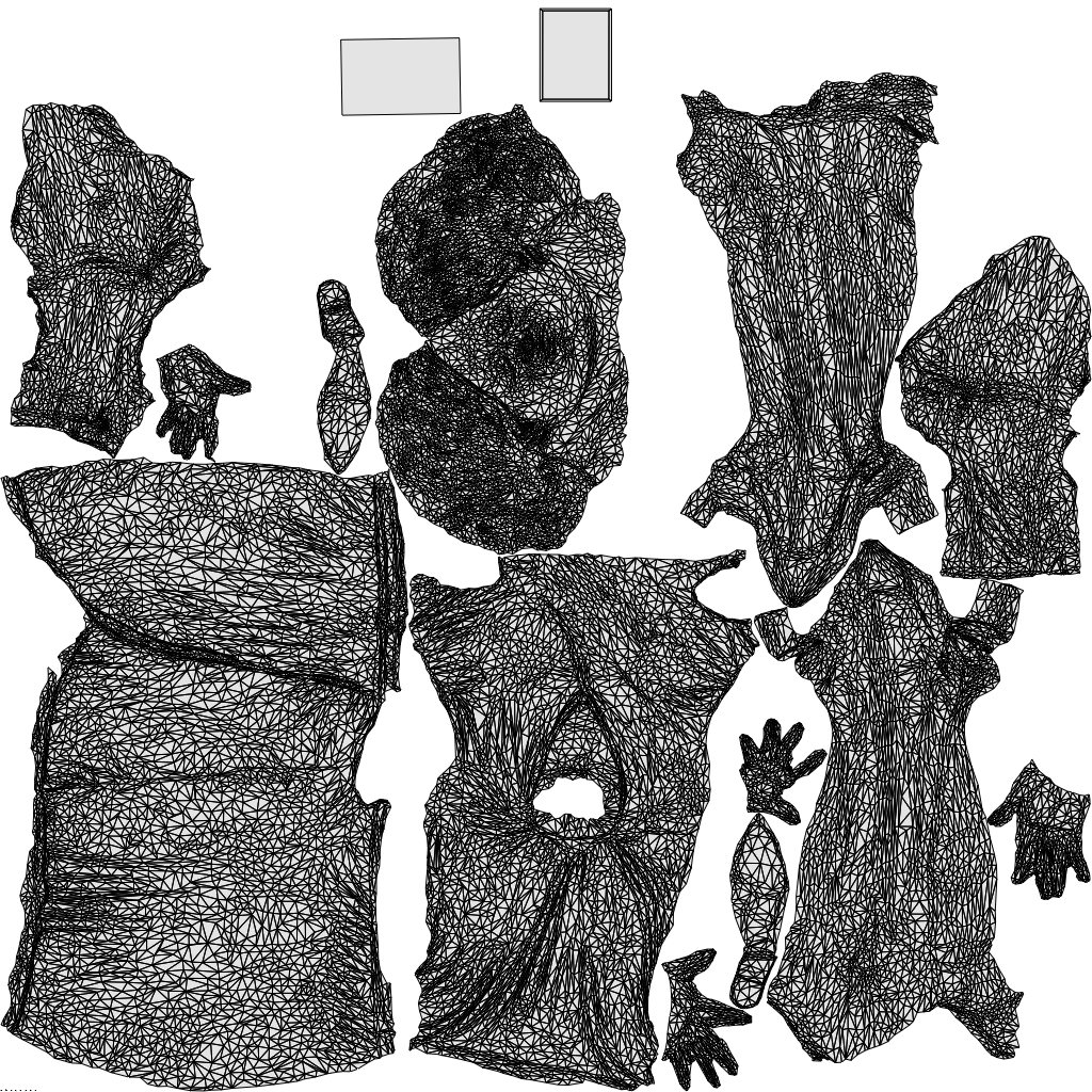 realistic 3D people woman casual walking, render-ready for V-Ray and Corona, FBX OBJ, wireframe top-down view