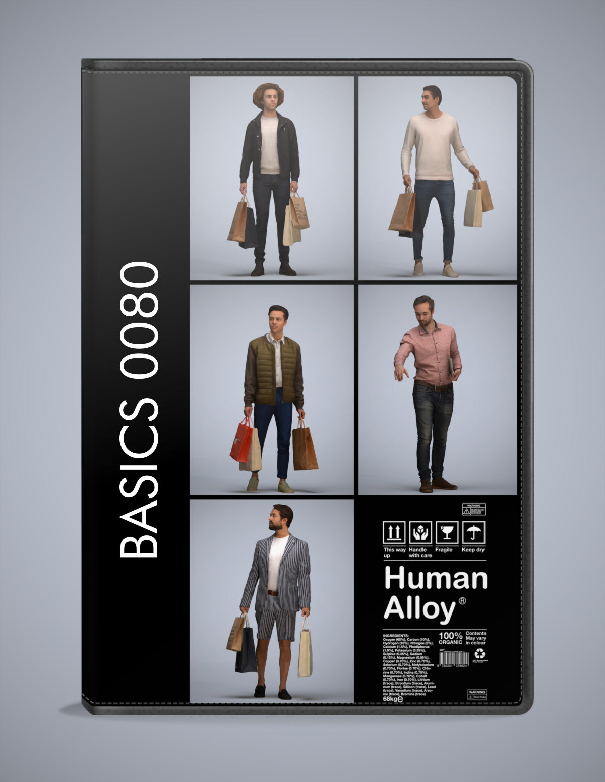 scanned 3D people formal collection, 5 photogrammetry models for Enscape and V-Ray