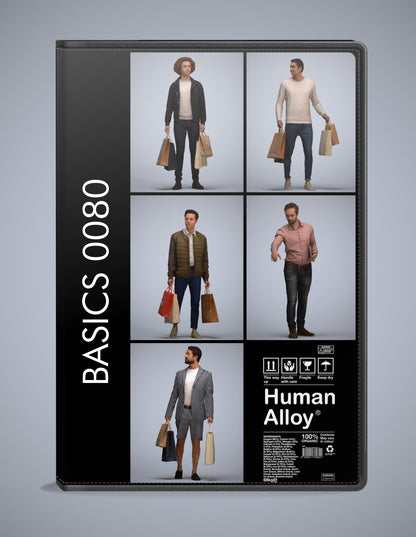 scanned 3D people formal collection, 5 photogrammetry models for Enscape and V-Ray