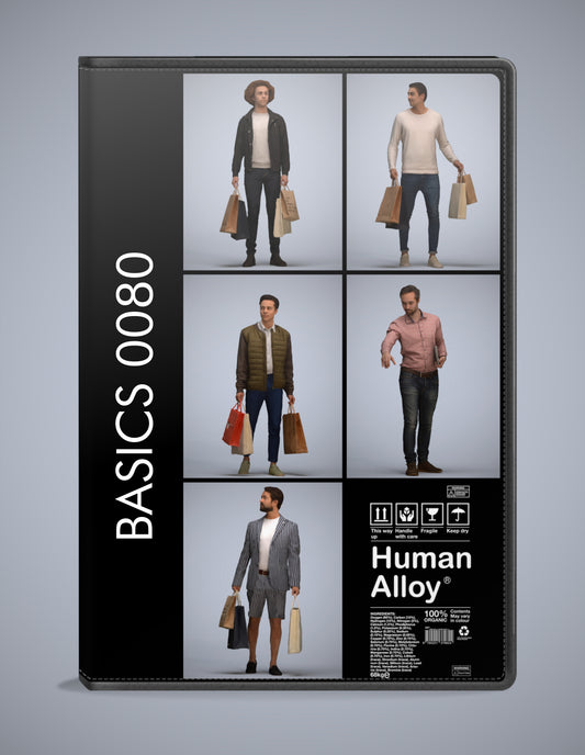 scanned 3D people formal collection, 5 photogrammetry models for Enscape and V-Ray