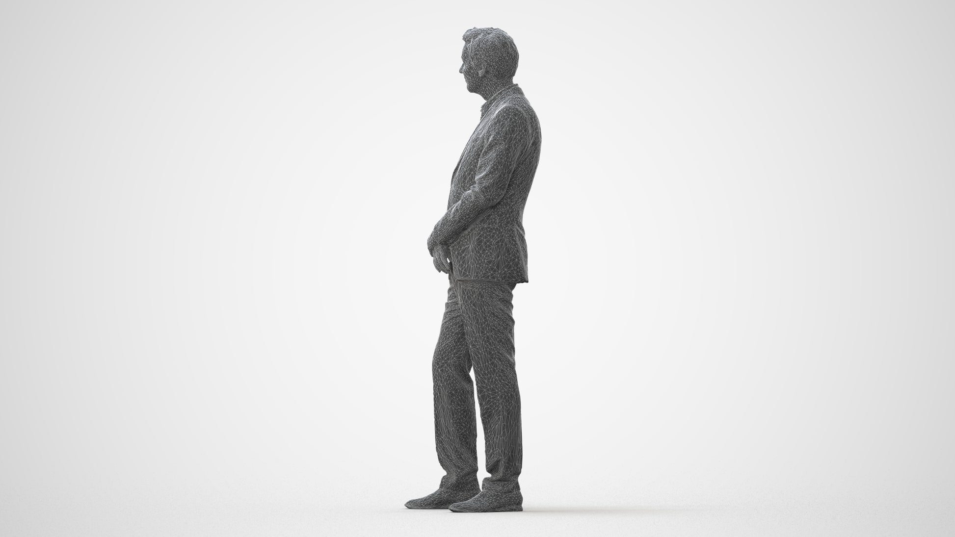 realistic 3D people man business, render-ready for V-Ray and Corona, FBX OBJ, square thumbnail