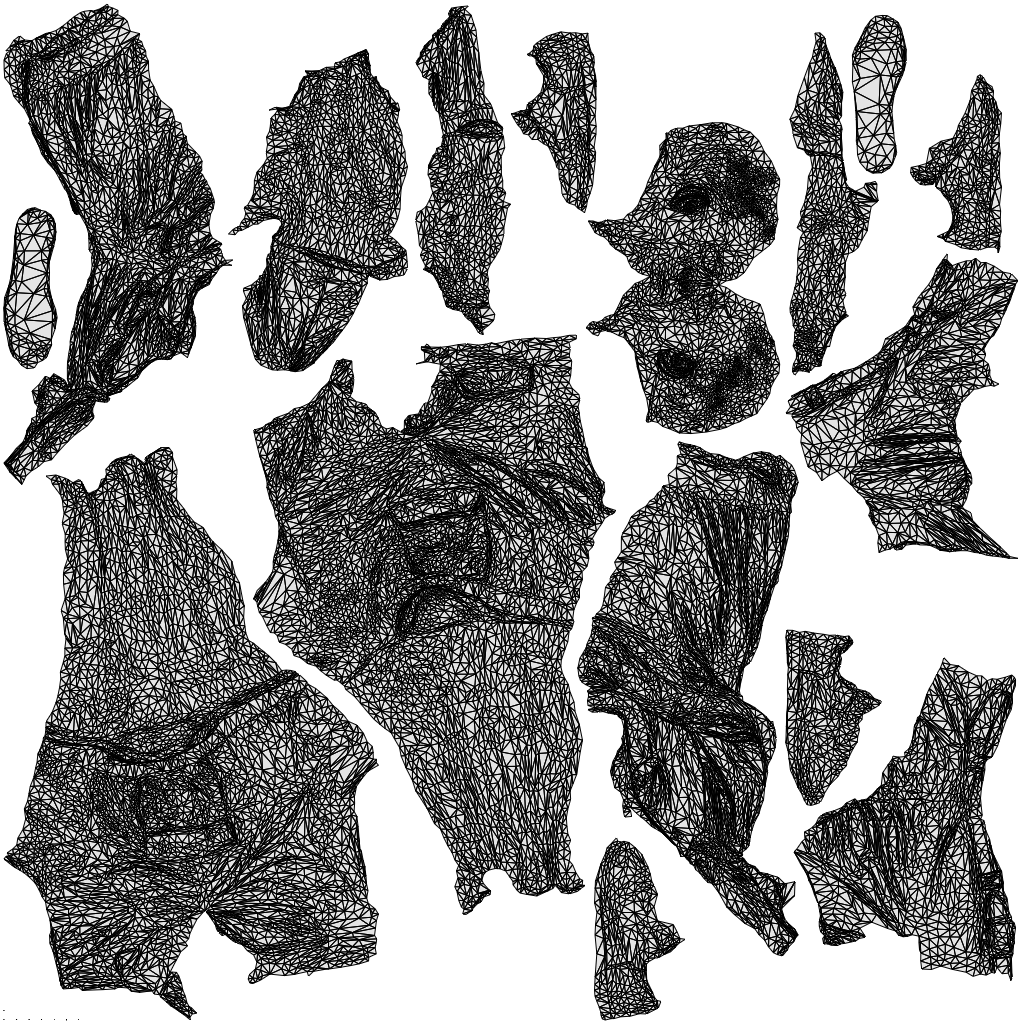 photogrammetry 3D senior man casual standing, realistic human model archviz FBX, wireframe top-down view