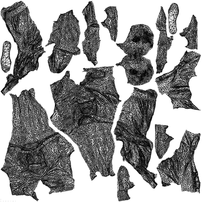 photogrammetry 3D senior man casual standing, realistic human model archviz FBX, wireframe top-down view