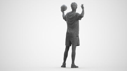 realistic 3D people man sport, render-ready for V-Ray and Corona, FBX OBJ, wireframe front view