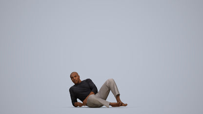 realistic 3D human man bathroom, archviz people FBX OBJ for Blender, top-down view render