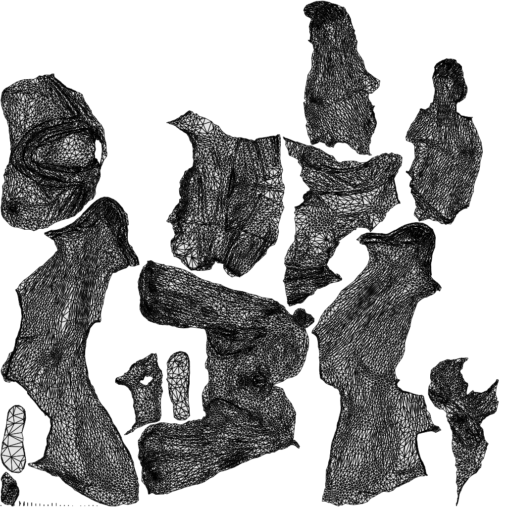 photogrammetry 3D girl casual sitting, realistic human model archviz FBX, wireframe top-down view