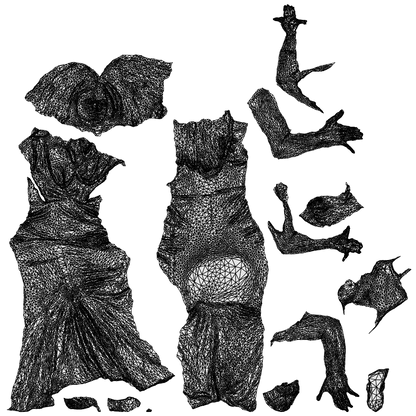 realistic 3D people woman formal formalaffairs, render-ready for V-Ray and Corona, FBX OBJ, wireframe top-down view