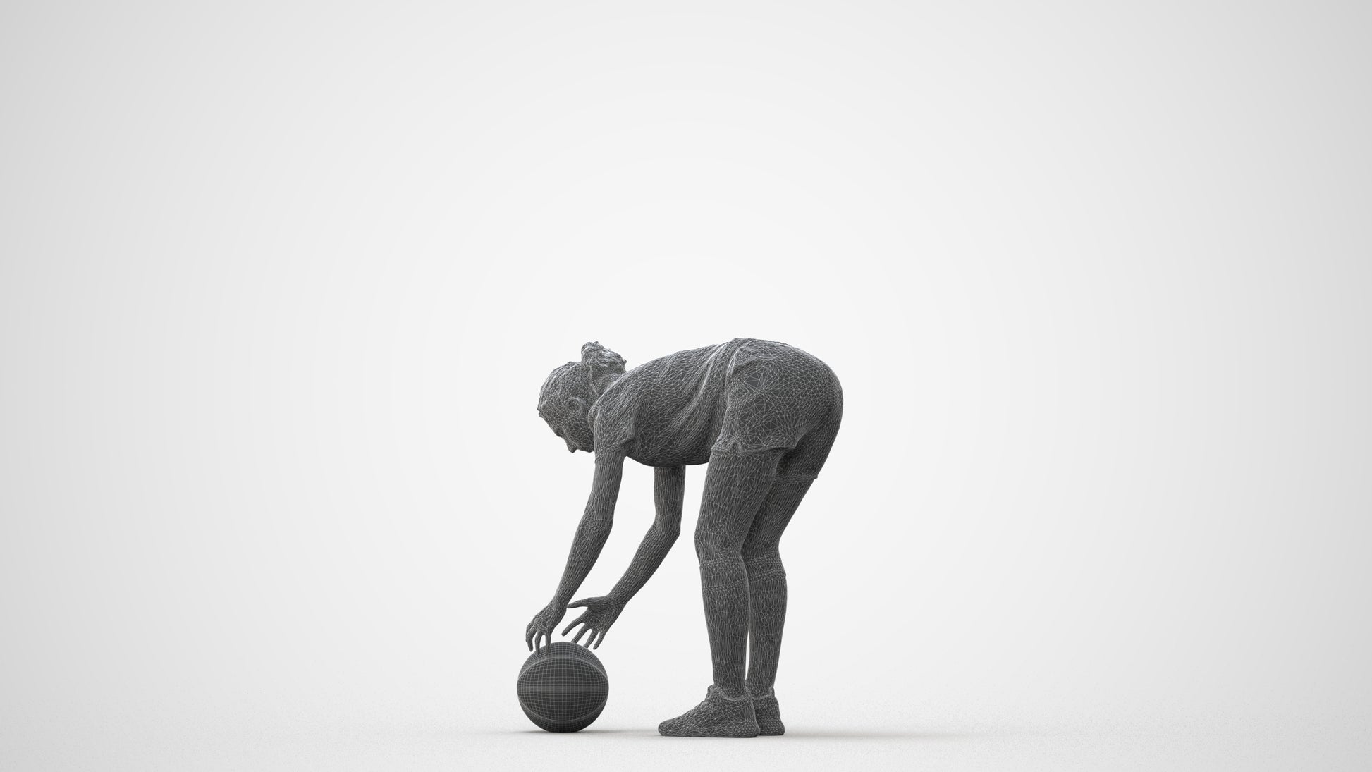 scanned 3D woman sport, photogrammetry people for Enscape and V-Ray, square thumbnail