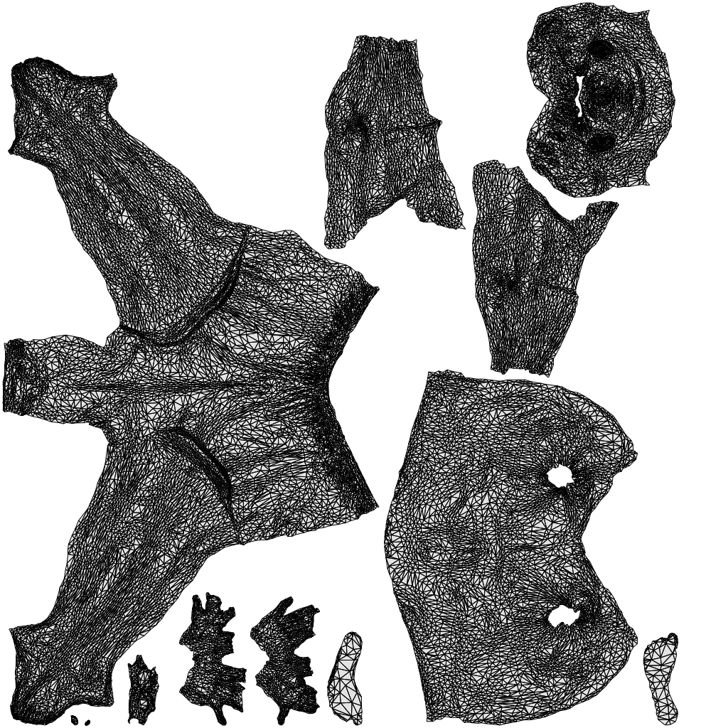 realistic 3D human man pool, archviz people FBX OBJ for Blender, wireframe top-down view
