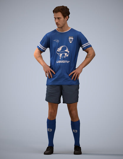 3D scanned man sport, photorealistic archviz people for Enscape and SketchUp