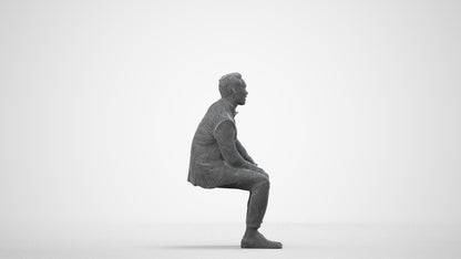realistic 3D people man formal formalaffairs, render-ready for V-Ray and Corona, FBX OBJ, wireframe side view