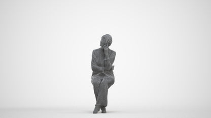 photogrammetry 3D woman business, realistic human model archviz FBX, three-quarter front view render